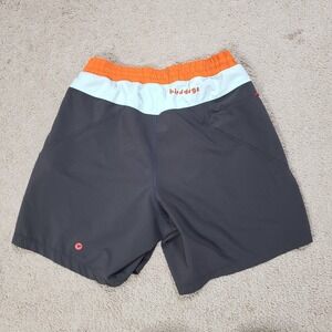 Birddogs Mens Shorts Small Gray Short 6" Inseam Lined Athletic Gym Swim Hybrid